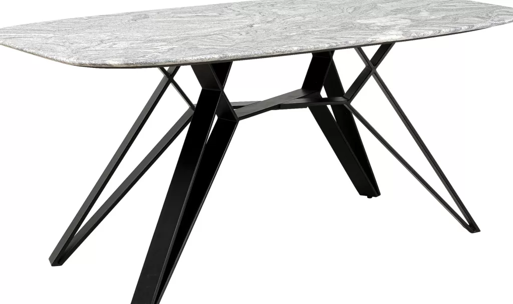 Table basse design Okinawa KARE - Plateau granit & structure acier brossé 180 x 90 cm  

Elégante table contemporaine inspirée de la collection Okinawa, alliant robustesse et esthétique avec son plateau en granit poli et son châssis métallique aux finitions satinées. Dimensions généreuses 180 cm de longueur pour 90 cm de largeur.