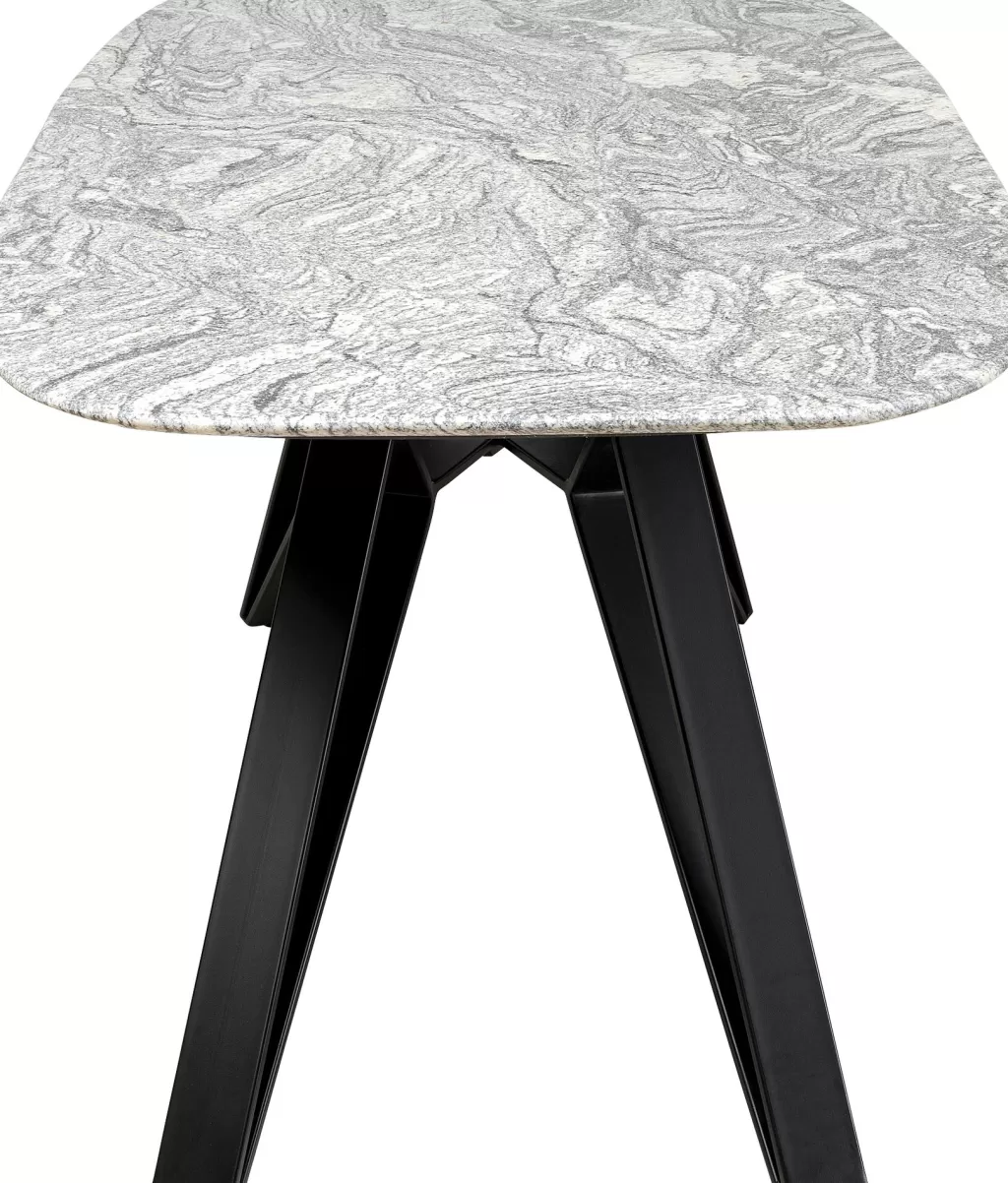 Table basse design Okinawa KARE - Plateau granit & structure acier brossé 180 x 90 cm  

Elégante table contemporaine inspirée de la collection Okinawa, alliant robustesse et esthétique avec son plateau en granit poli et son châssis métallique aux finitions satinées. Dimensions généreuses 180 cm de longueur pour 90 cm de largeur.