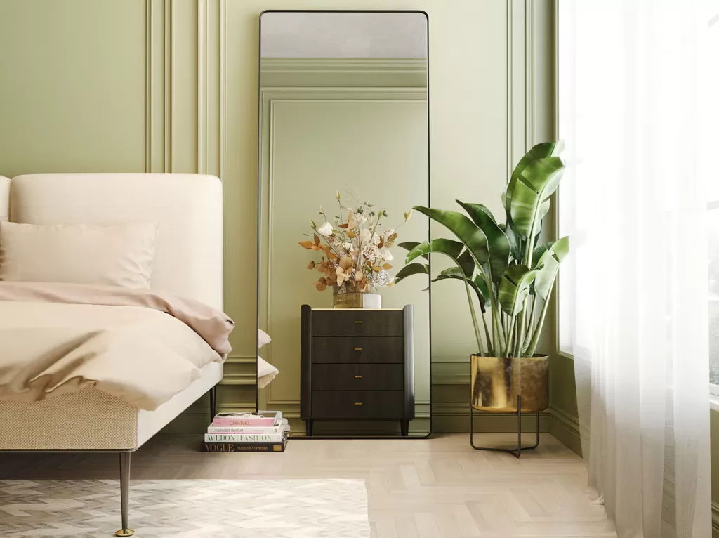 Miroir Design Ombra Élégant par KARE - Style Doux, Moderne en Noir - Dimensions 80 x 200 cm