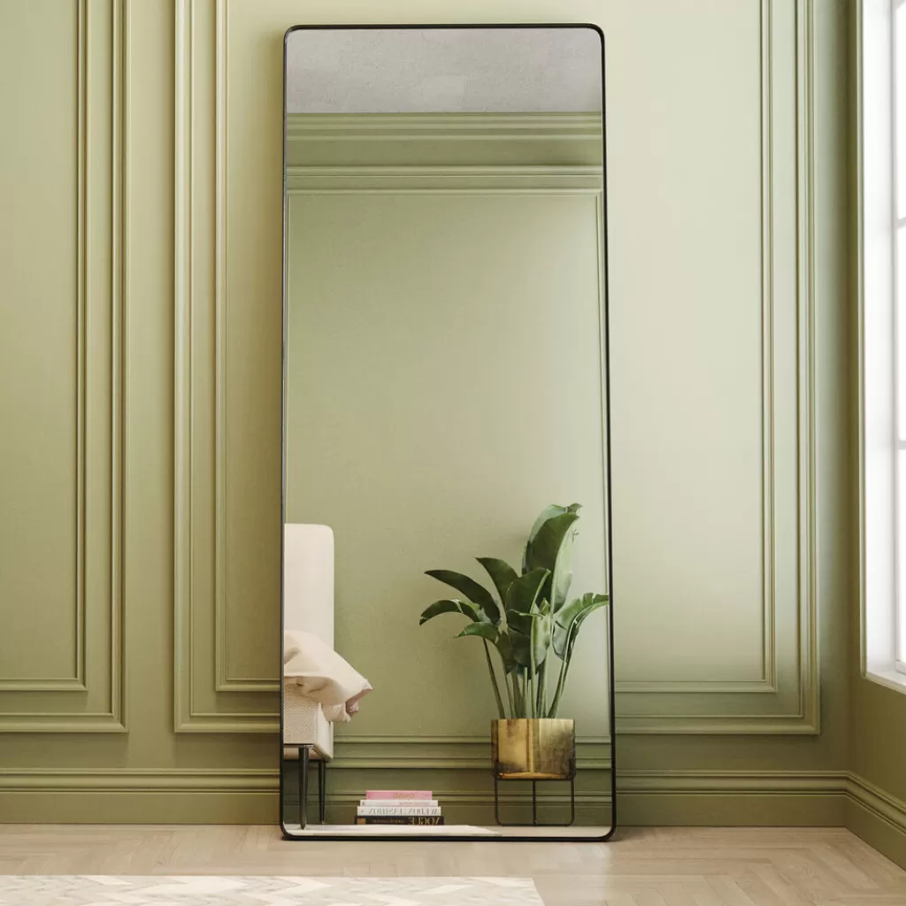Miroir Design Ombra Soft par KARE - Noir Profond, Format 200 cm x 80 cm