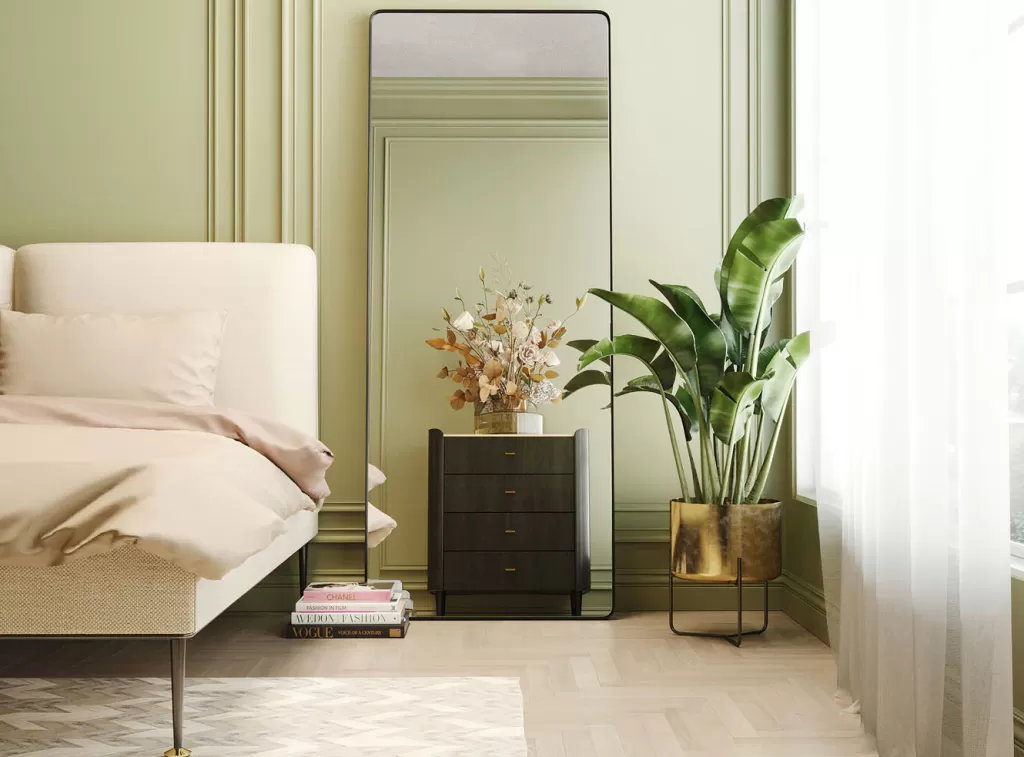 Miroir Design Ombra Soft par KARE - Noir Profond, Format 200 cm x 80 cm