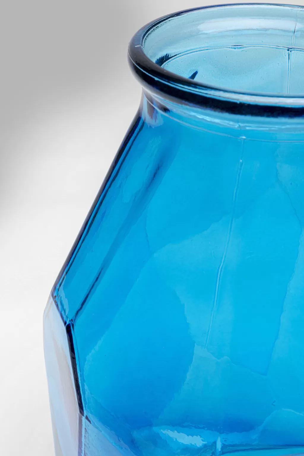Vase Origami Design KARE - Décor Bleu Saphir 35 cm pour Intérieur Contemporain