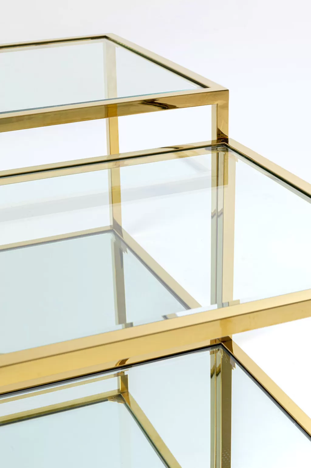 Table Basse Orion par KARE Design - Lot de 4 Pièces Dorées, Élégance Contemporaine pour Votre Salon