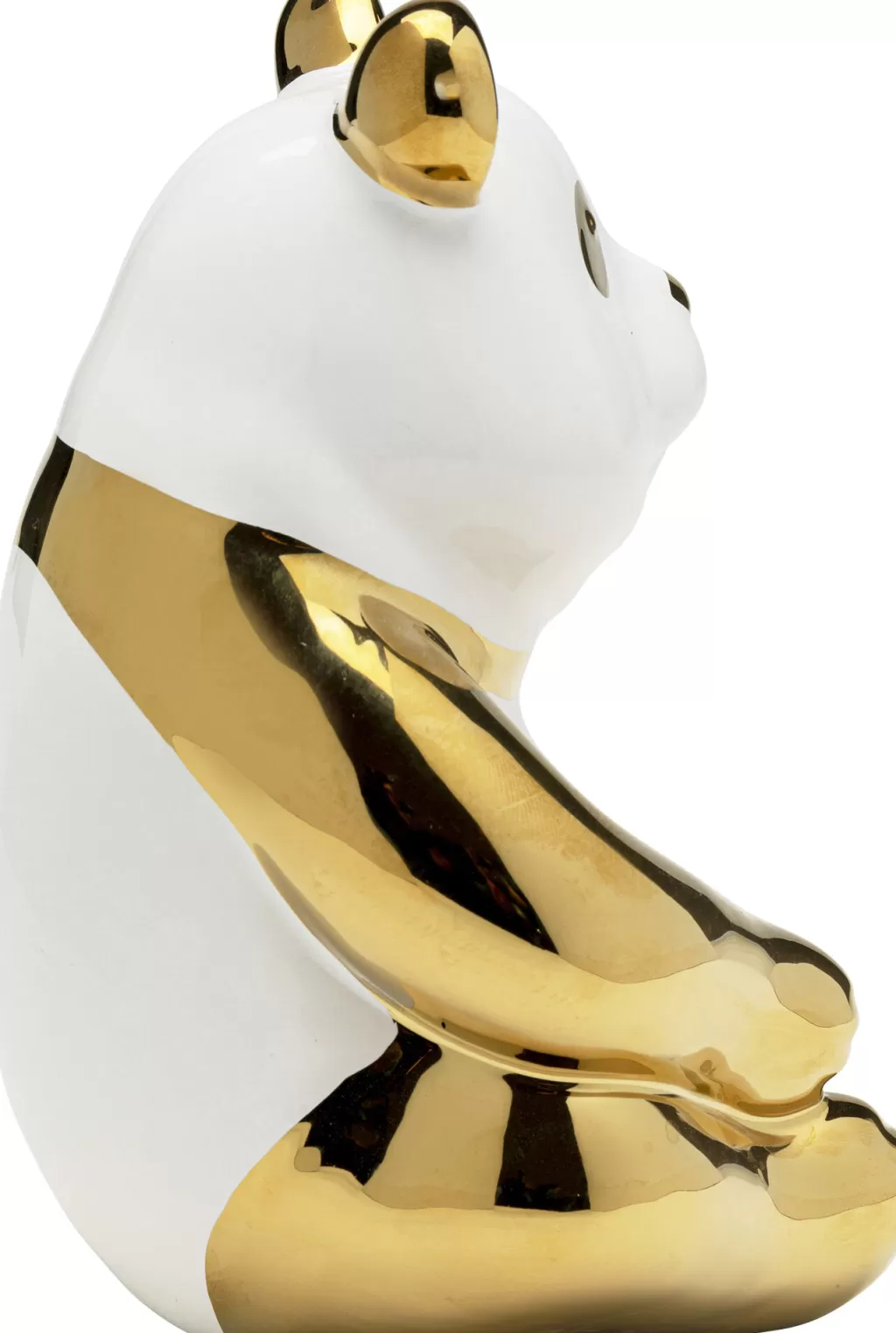 Panda Décoratif Doré par KARE Design - Ornement Moderne en Résine de 19 cm pour Intérieur