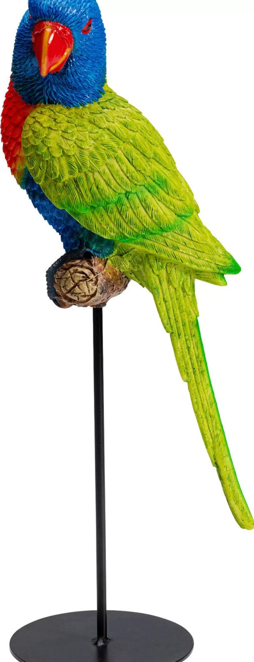 Figurine Perroquet Élégante Vert Émeraude par KARE Design - Décoration d'Intérieur Artisanale 36 cm