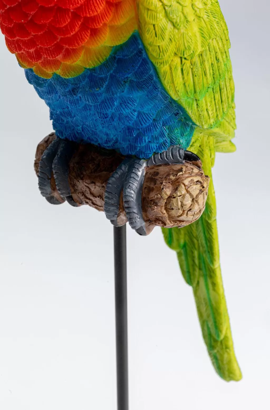 Figurine Perroquet Élégante Vert Émeraude par KARE Design - Décoration d'Intérieur Artisanale 36 cm