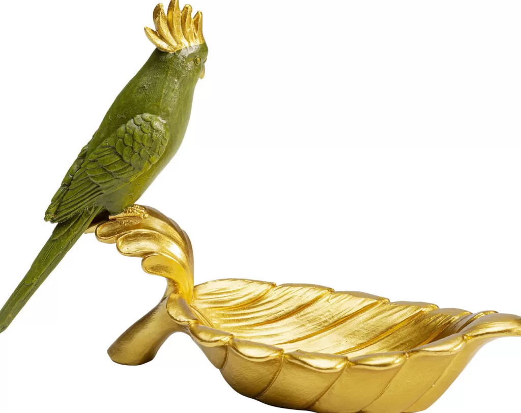 Bol Déco Perroquet Guard par KARE Design – Accessoire Original pour Maison, Dimensions H21cm x Ø10cm
