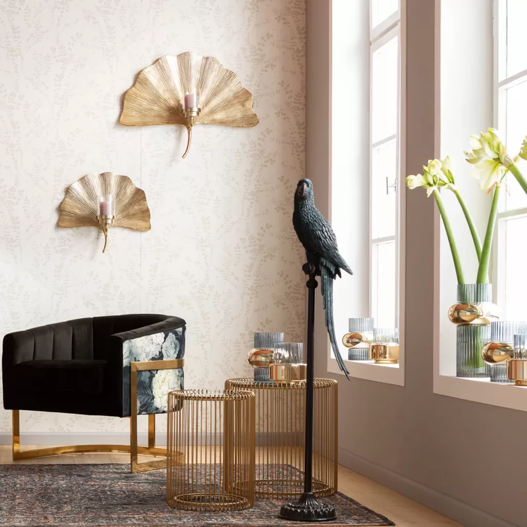 Perroquet Majestueux Turquoise - Objet Décoratif Élégant sur Pied par KARE Design