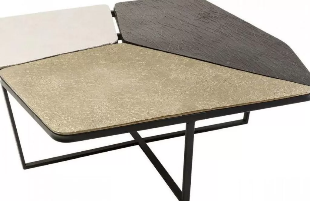 Table Basse Design Patches par KARE - Dimensions 103x102 cm, Élégante pour Votre Salon Moderne