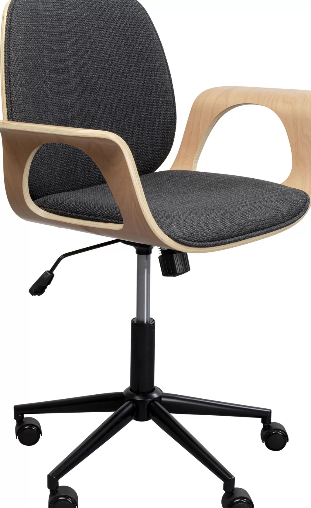 Fauteuil de Bureau Design Scandinave KARE - Patron Nature, Modèle Ergonomique en Bois Massif pour Espace de Travail Élégant et Confortable