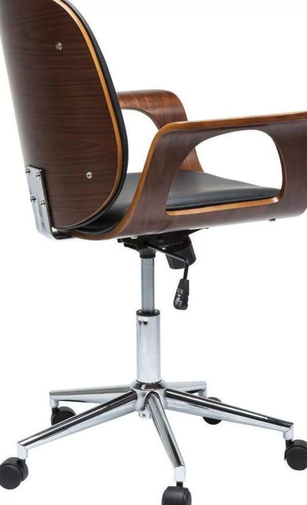 Fauteuil de Bureau Design Patron par KARE - Siège Ergonomique en Tissu Noisette, Confort Adaptable pour Espace Pro
