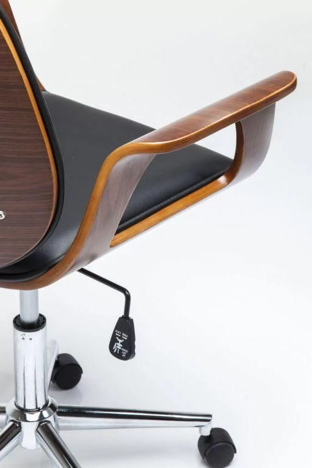 Fauteuil de Bureau Design Patron par KARE - Siège Ergonomique en Tissu Noisette, Confort Adaptable pour Espace Pro