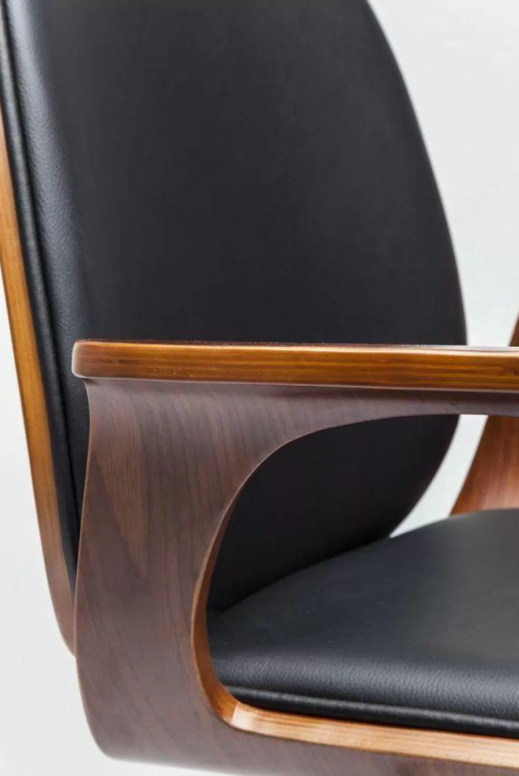 Fauteuil de Bureau Design Patron par KARE - Siège Ergonomique en Tissu Noisette, Confort Adaptable pour Espace Pro