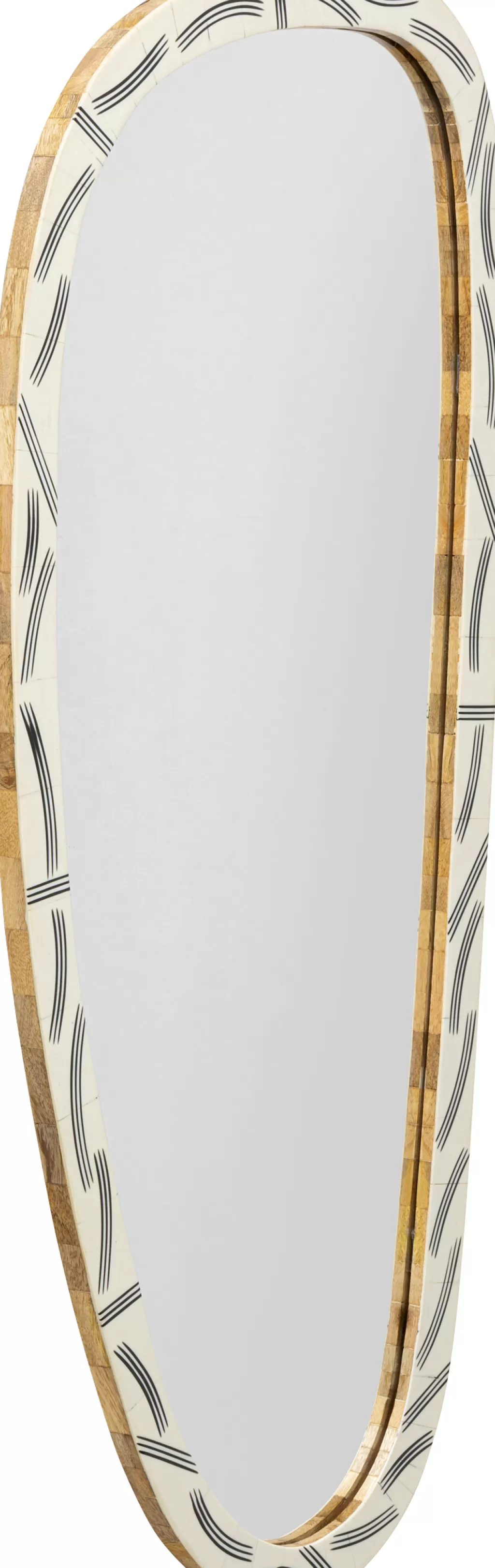 Miroir mural design Planos par KARE - Format moderne 43 x 93 cm en blanc éclatant, idéal pour illuminer votre espace avec élégance