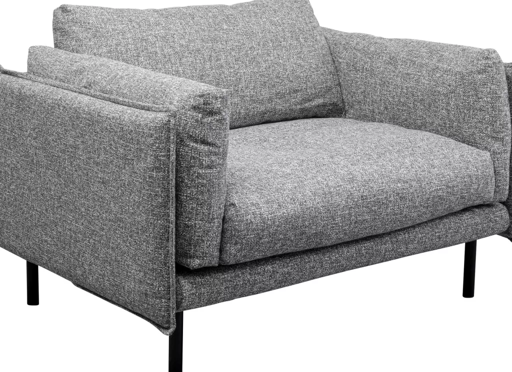 Fauteuil design POLA - Détente optimale en gris acier par KARE Design