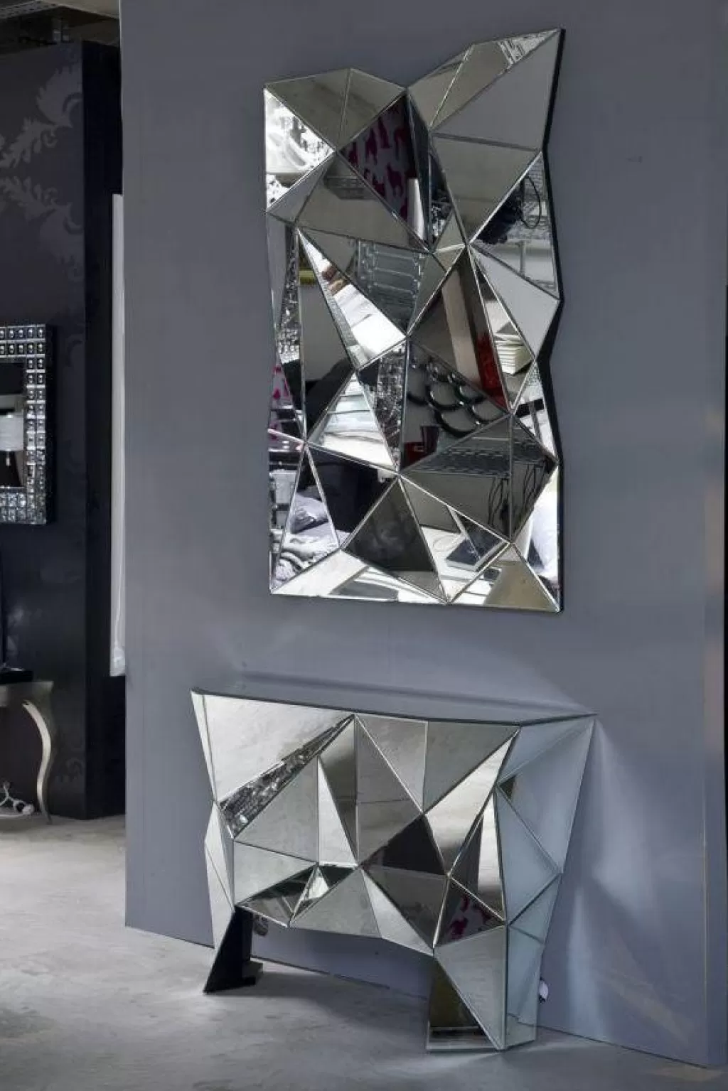 Miroir mural design Prisma - Format géant 140x105 cm - Élégance scandinave par KARE Design