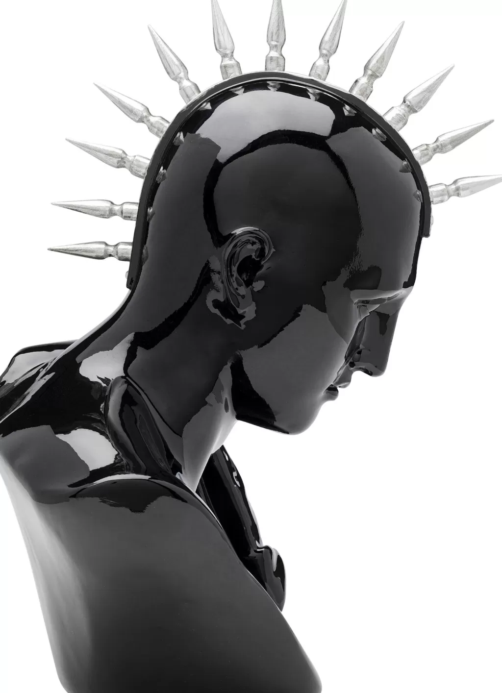 Déco Punk Boy Adolescent - Sculpture moderne KARE Design en noir mat, hauteur 42 cm