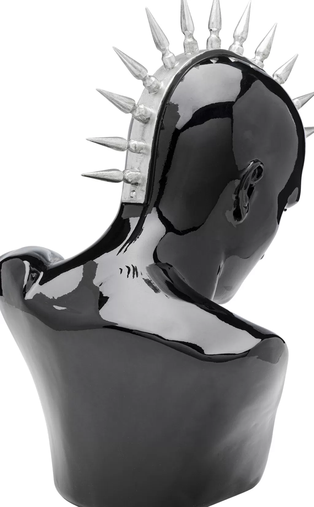 Déco Punk Boy Adolescent - Sculpture moderne KARE Design en noir mat, hauteur 42 cm
