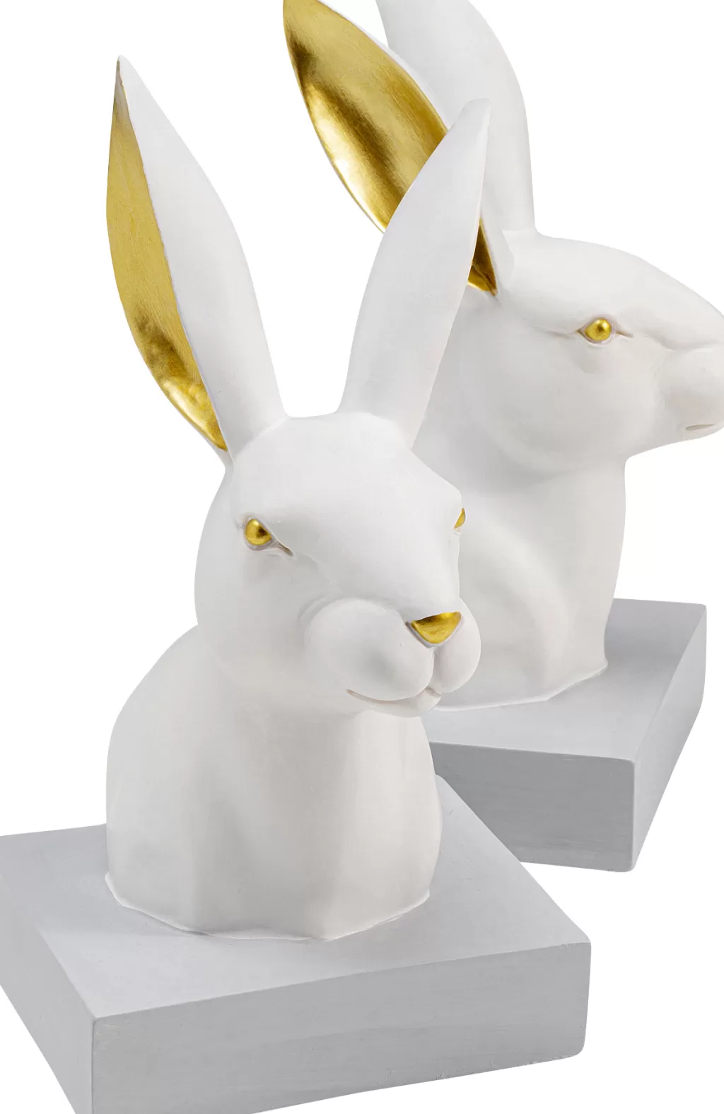 KARE Design - Serre-Livres Déco Lapins Kanit en 2 Pièces (Collection Rongeurs Chic)