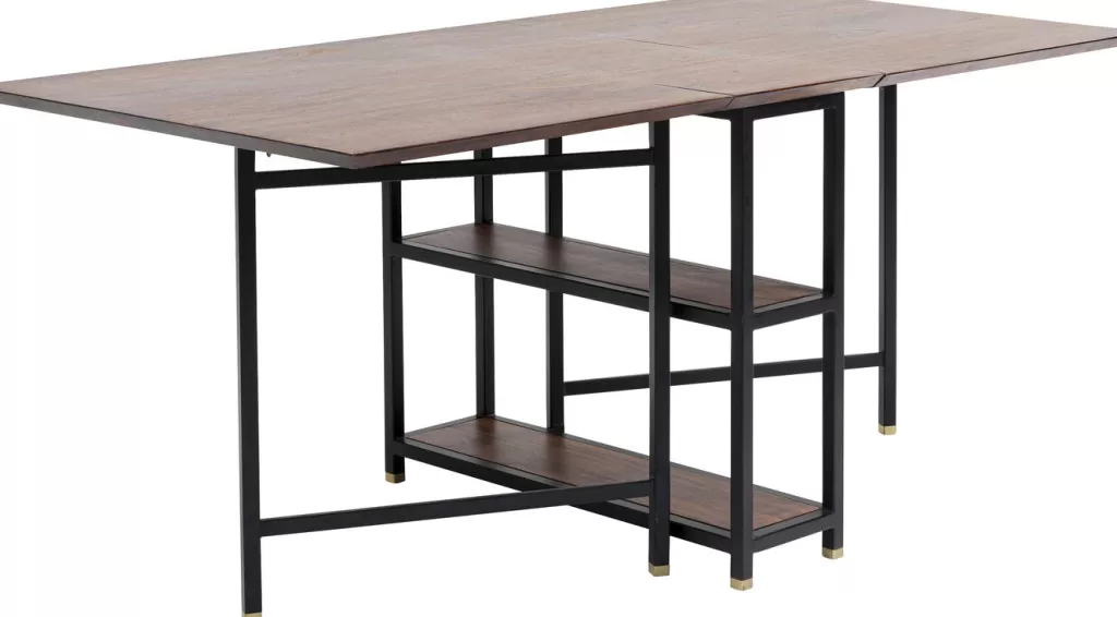 Table extensible Ravello par KARE Design - Longueur ajustable 70+70 cm × 80 cm de largeur 

Ce modèle élégant s'adapte à vos besoins avec ses deux rallonges intégrées pour recevoir jusqu'à 6 convives. Design épuré et fonctionnalité optimale pour votre salle à manger.