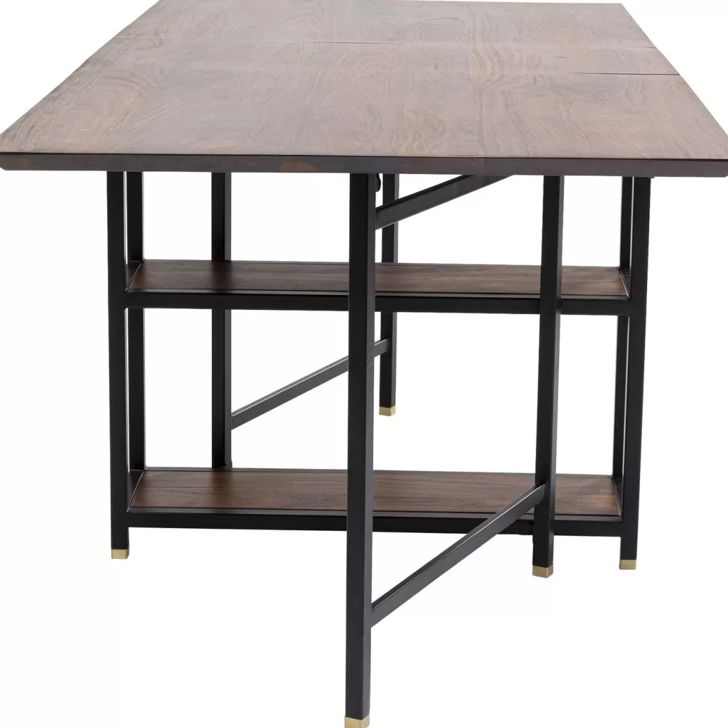 Table extensible Ravello par KARE Design - Longueur ajustable 70+70 cm × 80 cm de largeur 

Ce modèle élégant s'adapte à vos besoins avec ses deux rallonges intégrées pour recevoir jusqu'à 6 convives. Design épuré et fonctionnalité optimale pour votre salle à manger.