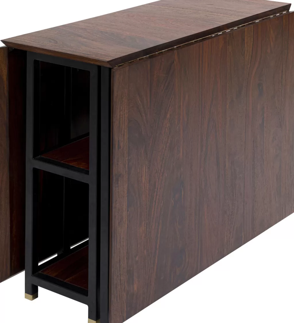 Table extensible Ravello par KARE Design - Longueur ajustable 70+70 cm × 80 cm de largeur 

Ce modèle élégant s'adapte à vos besoins avec ses deux rallonges intégrées pour recevoir jusqu'à 6 convives. Design épuré et fonctionnalité optimale pour votre salle à manger.