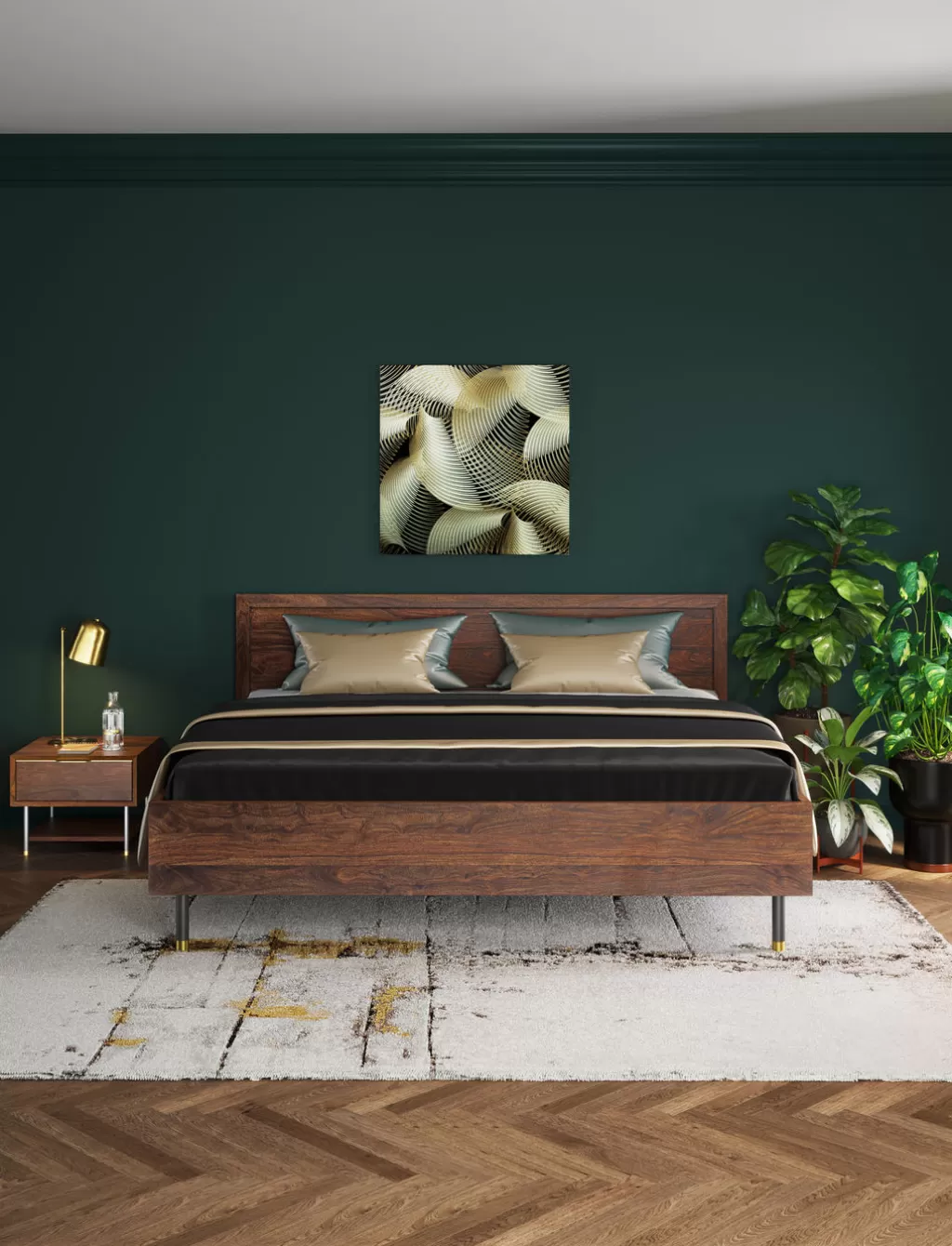 Table de Chevet Ravello par KARE Design - Design Scandinave Compact 50x40 cm, Idéale pour Espaces Intimes