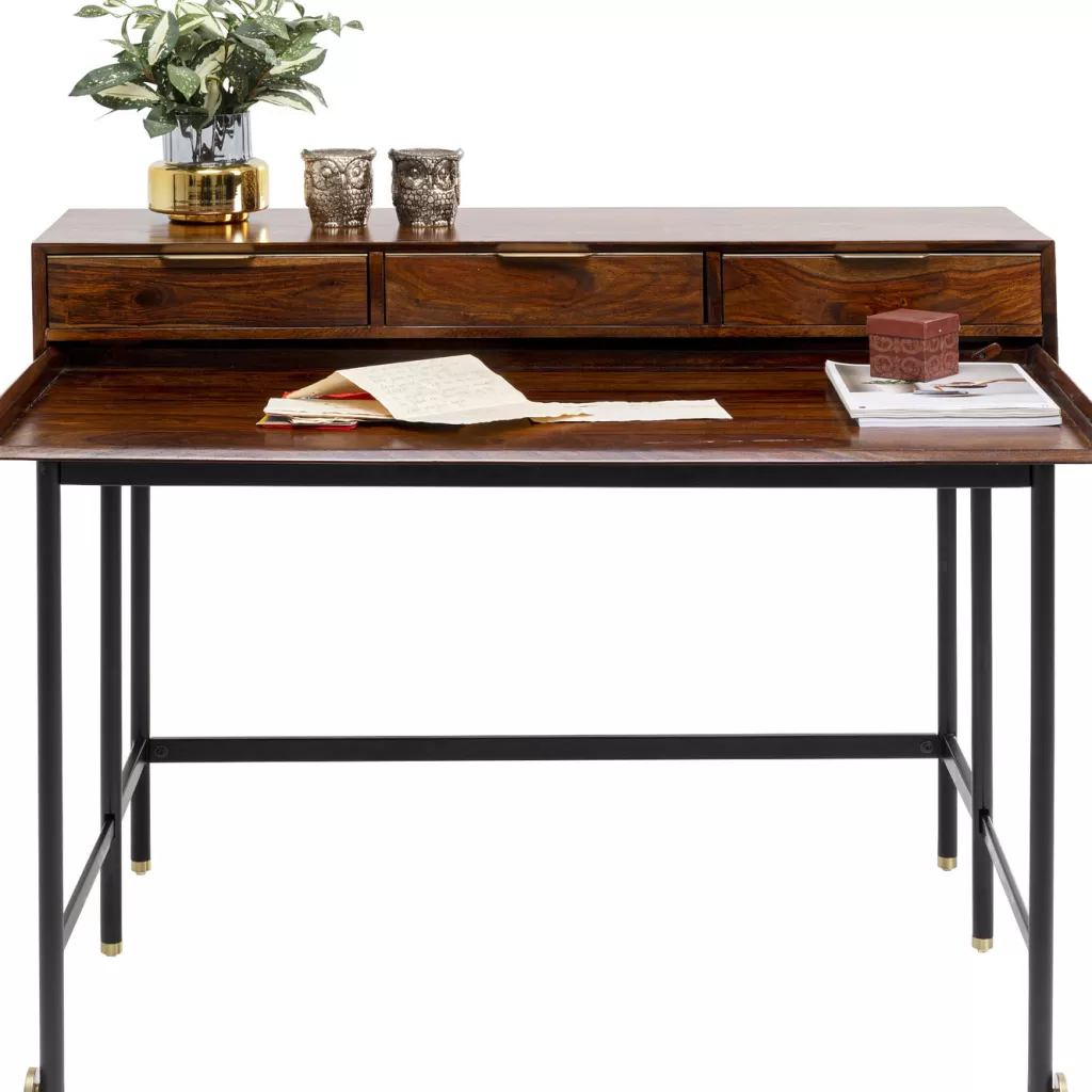 Bureau design contemporain Ravello par KARE - Plateau 120x82 cm, idéal pour espace bureau élégant