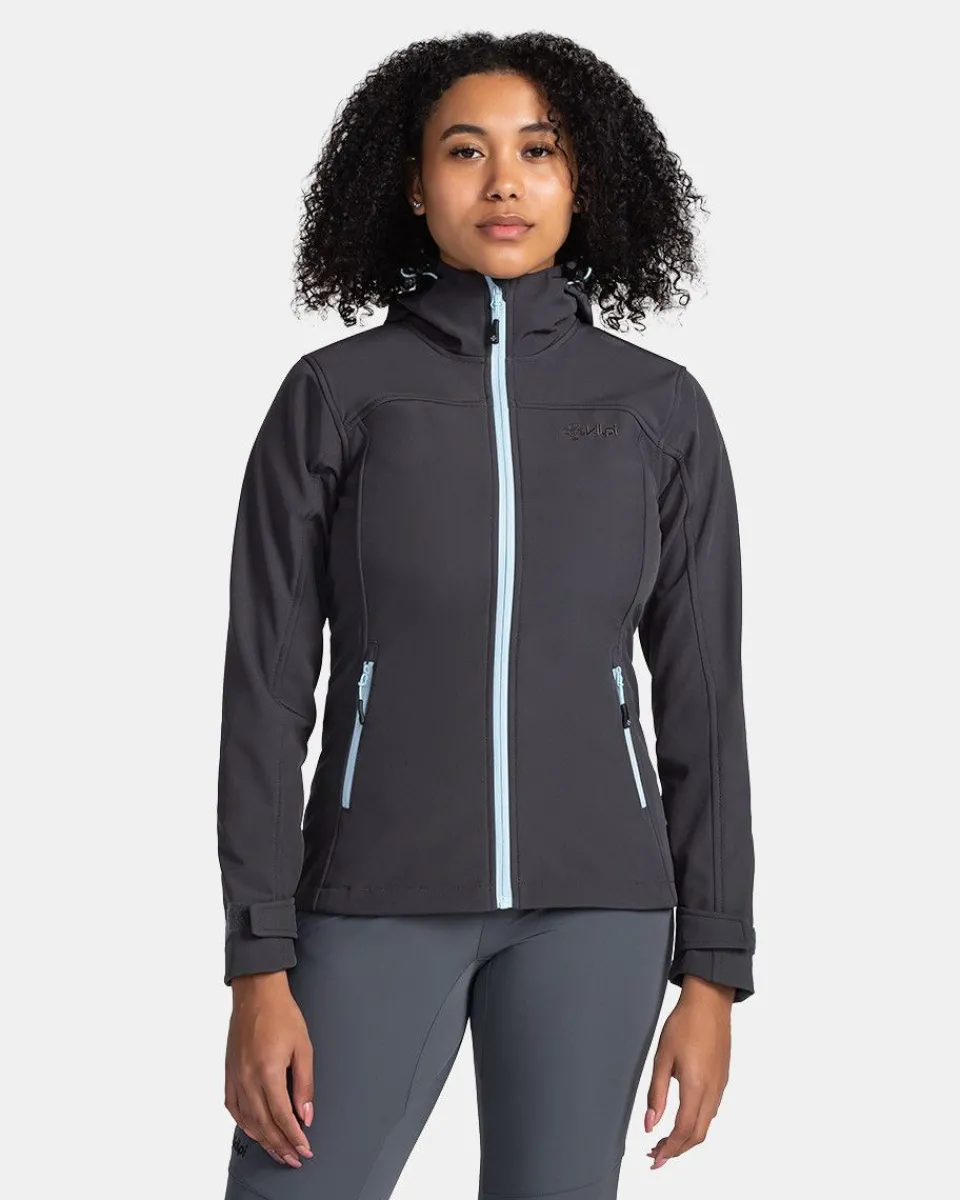 Veste Softshell Femme Kilpi - Confort léger pour randonnées actives | Modèle RAVIA-W avec protection anti-vent | Manteau technique polyvalent saisons fraîches