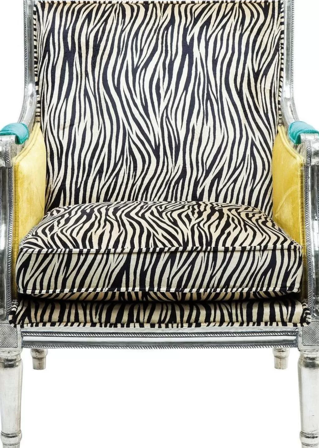 KARE Design - Fauteuil d'exception style Régence revisité avec imprimé zébré audacieux