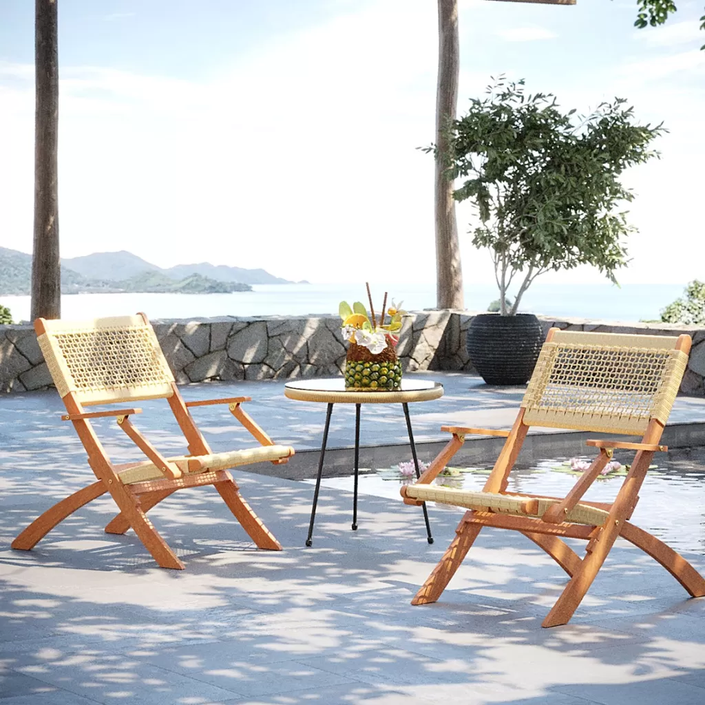 Chaise pliable Rio de Janeiro - Design scandinave élégante par KARE, espace optimisé pour un intérieur stylé | Idéale pour appartement ou bureau, solution pratique pour petits espaces (Modèle pliant avec idée déco moderne)