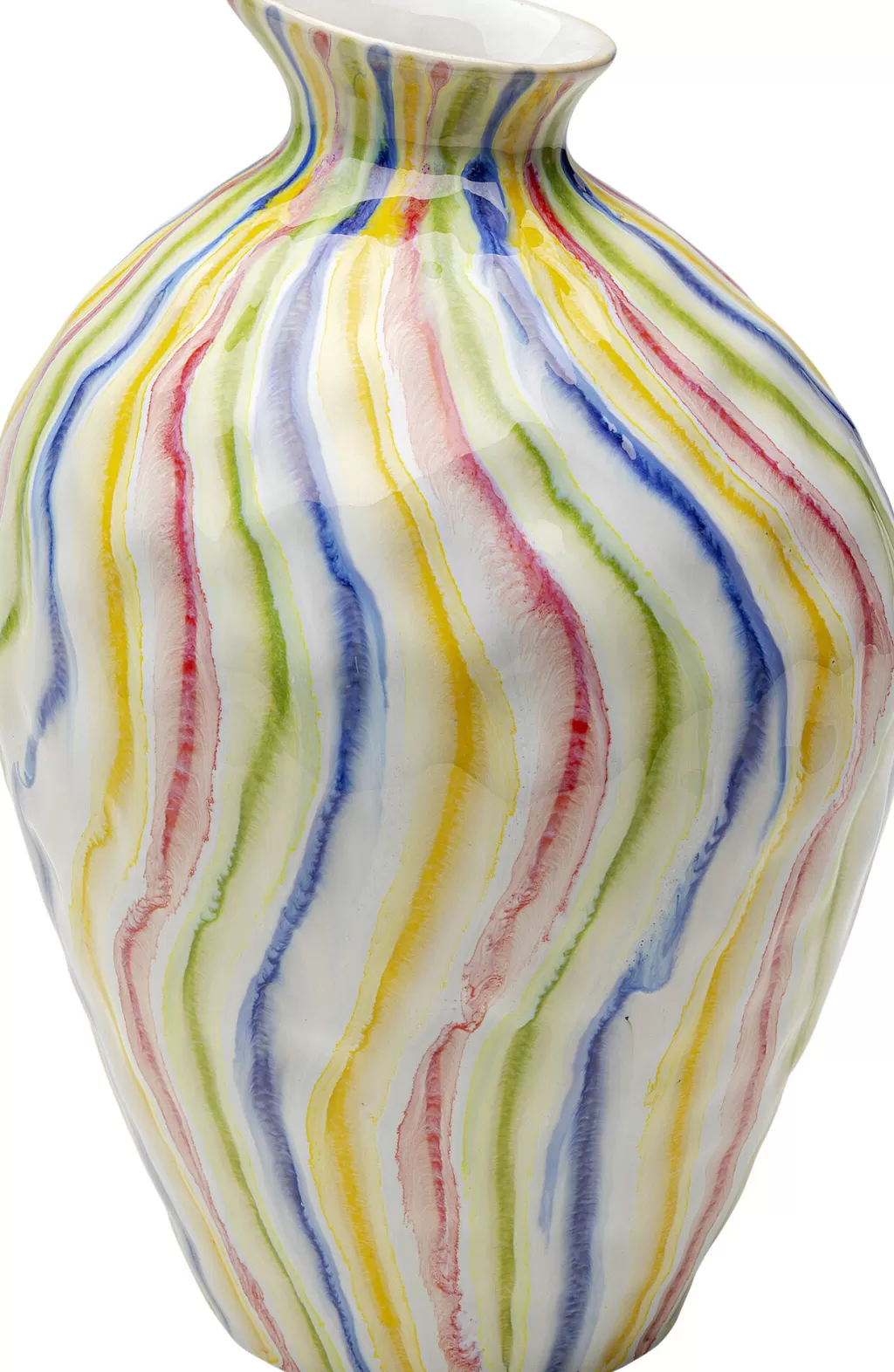 Vase Design Moderne Rivères Coloré 30 cm - Décor d'Intérieur Élégant pour Salon par KARE