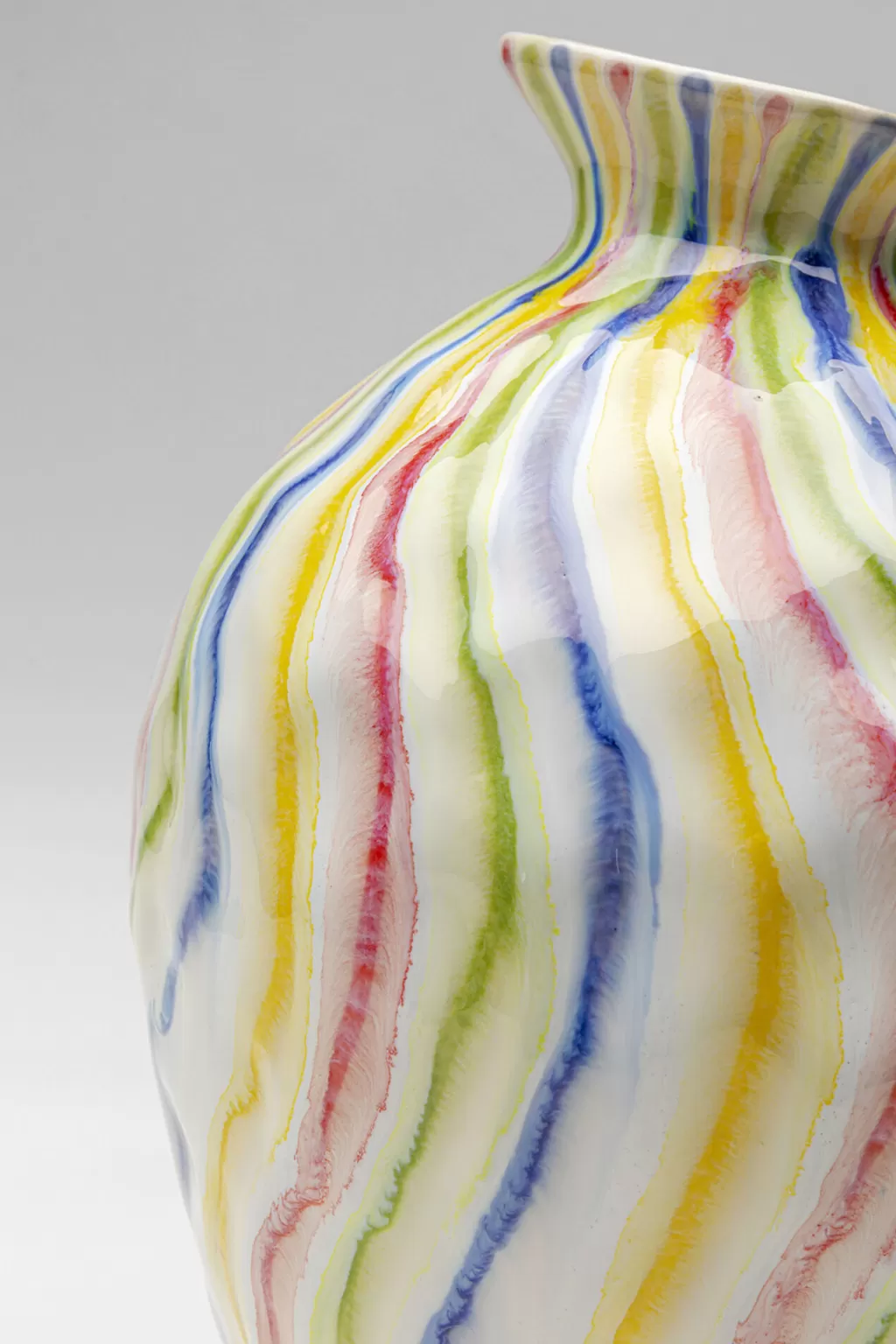 Vase Design Moderne Rivères Coloré 30 cm - Décor d'Intérieur Élégant pour Salon par KARE