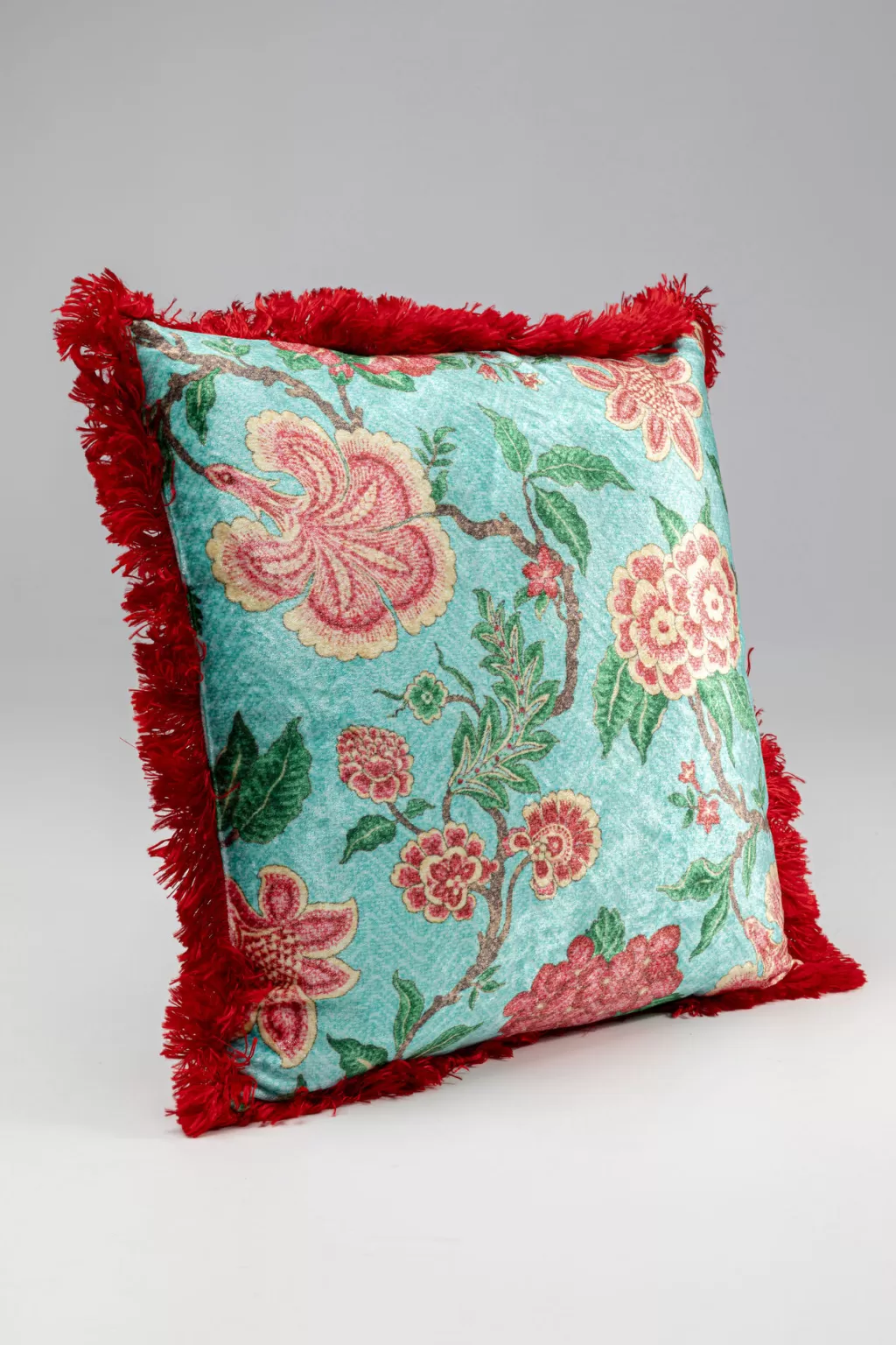 Coussin d'appoint motif rosier romantique - Décoration salon KARE 40x40 cm