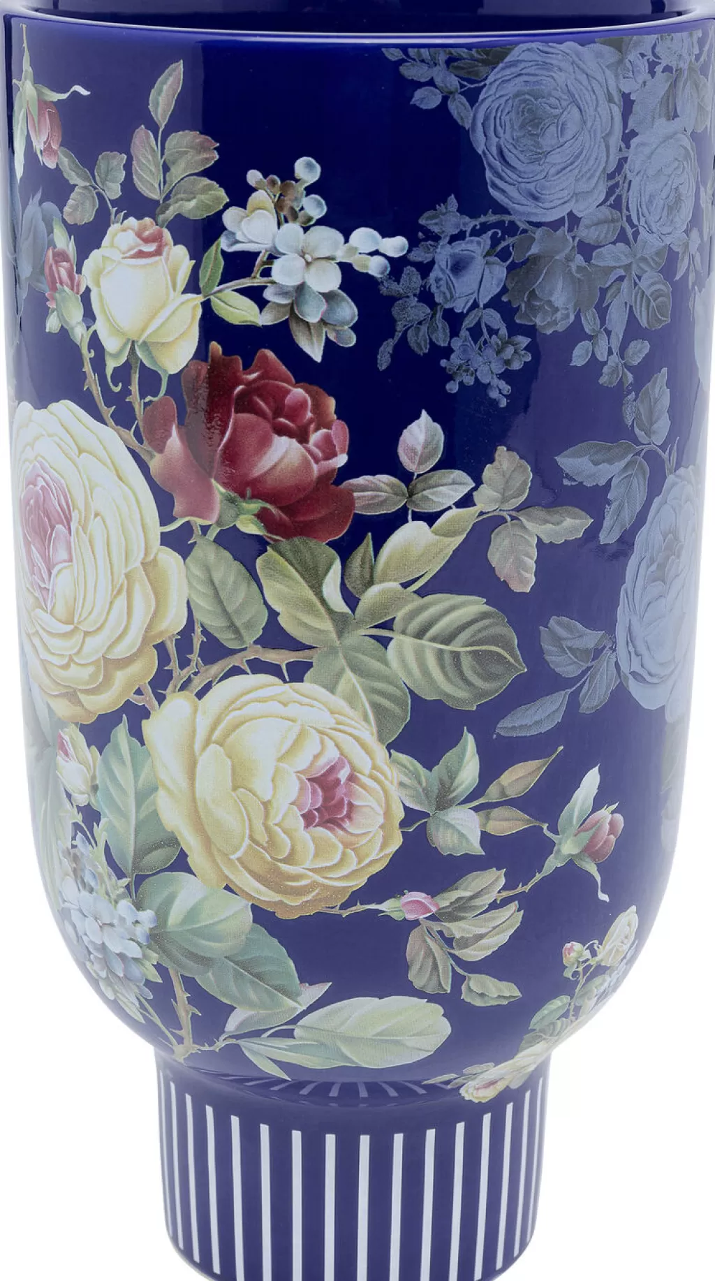 Vase Design Moderne Rose Magique - Décor Bleu Ciel pour Salon, 27 cm - Création KARE
