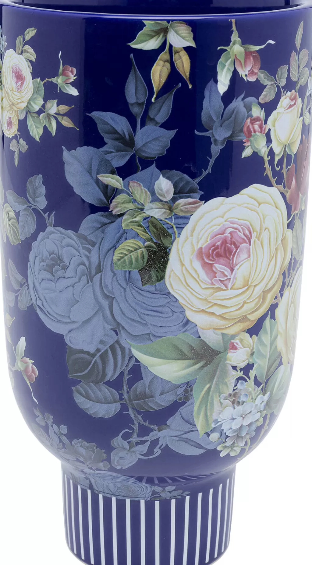 Vase Design Moderne Rose Magique - Décor Bleu Ciel pour Salon, 27 cm - Création KARE
