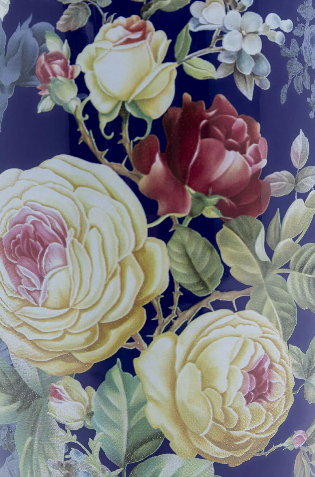 Vase Design Moderne Rose Magique - Décor Bleu Ciel pour Salon, 27 cm - Création KARE
