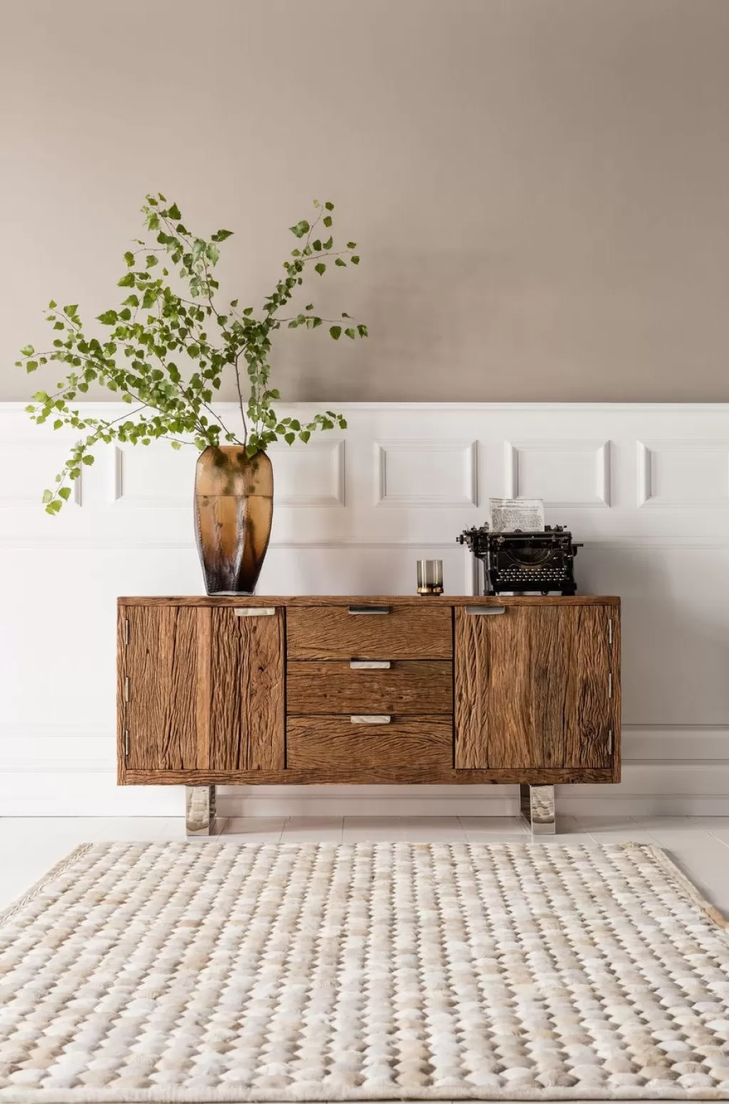 KARE Design - Commode Rustique Senkki | Collection Senkit | Style Campagnard Moderne avec Tiroirs en Bois Massif