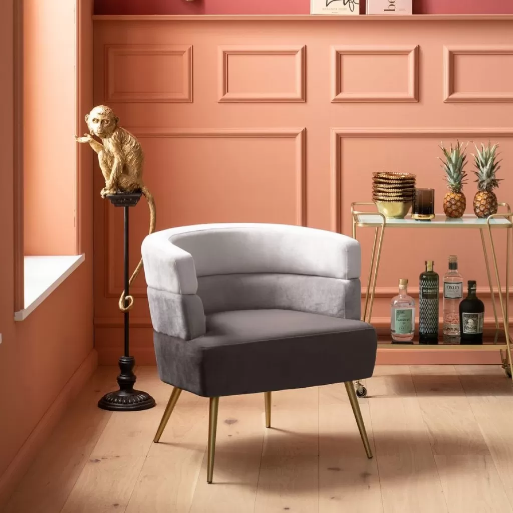 Fauteuil Design Sandwich par KARE - Gris Anthracite, Confort Moderne pour Salon