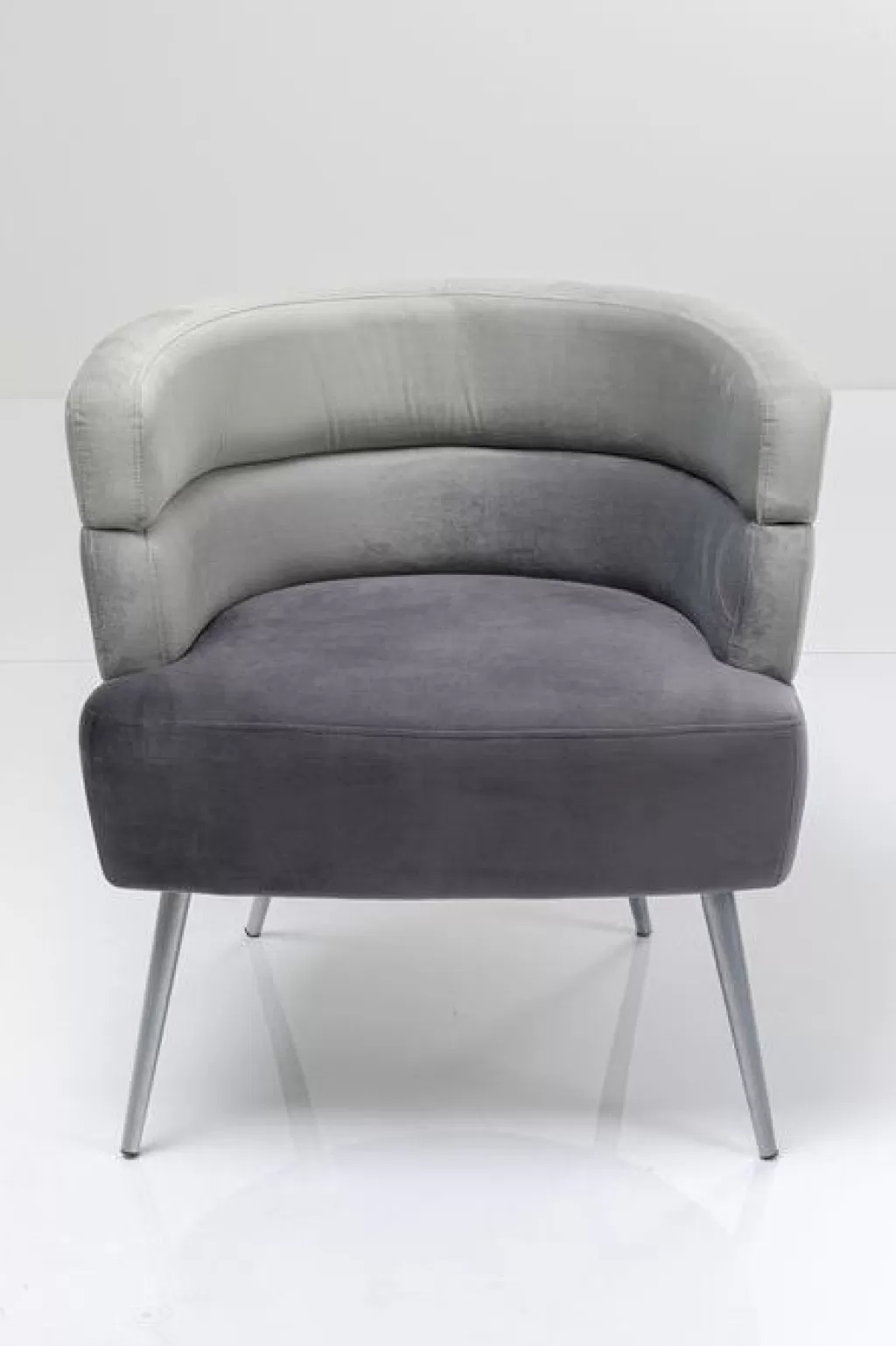 Fauteuil Design Sandwich par KARE - Gris Anthracite, Confort Moderne pour Salon