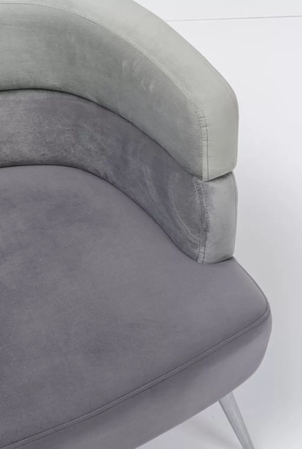 Fauteuil Design Sandwich par KARE - Gris Anthracite, Confort Moderne pour Salon