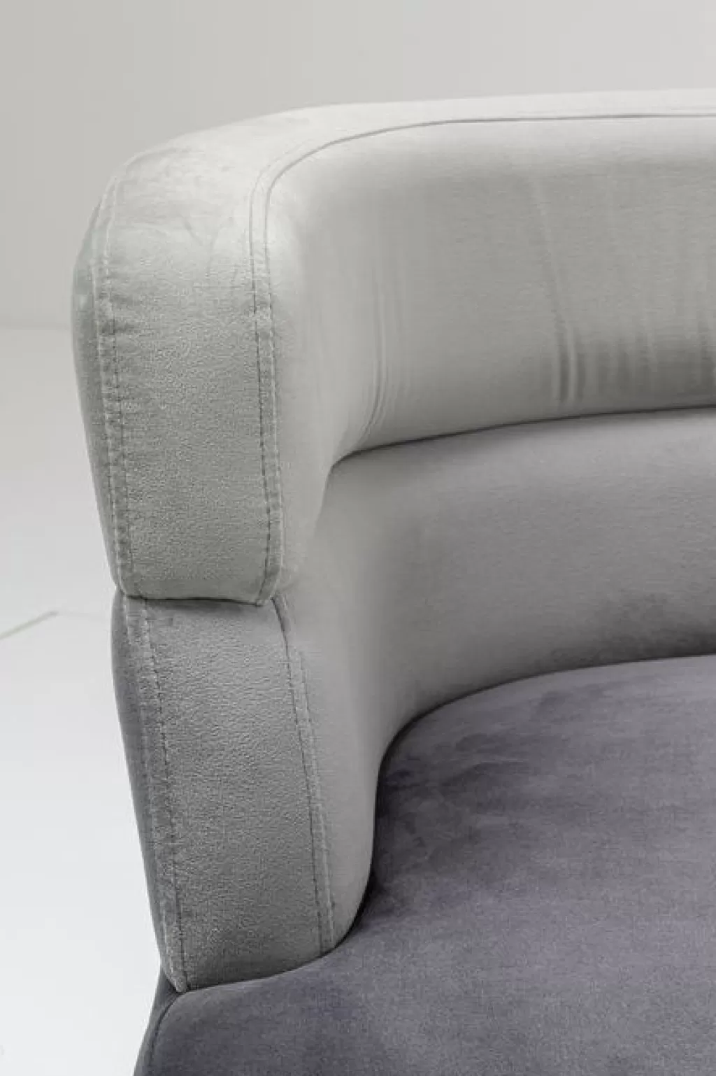Fauteuil Design Sandwich par KARE - Gris Anthracite, Confort Moderne pour Salon