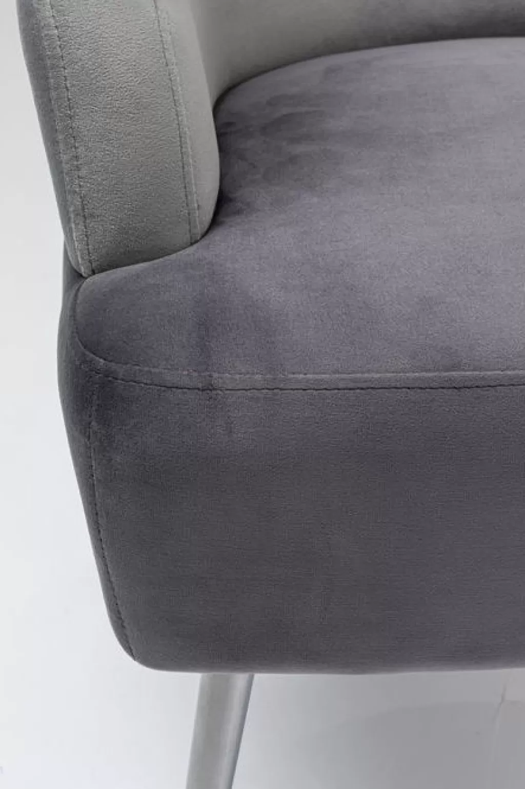 Fauteuil Design Sandwich par KARE - Gris Anthracite, Confort Moderne pour Salon