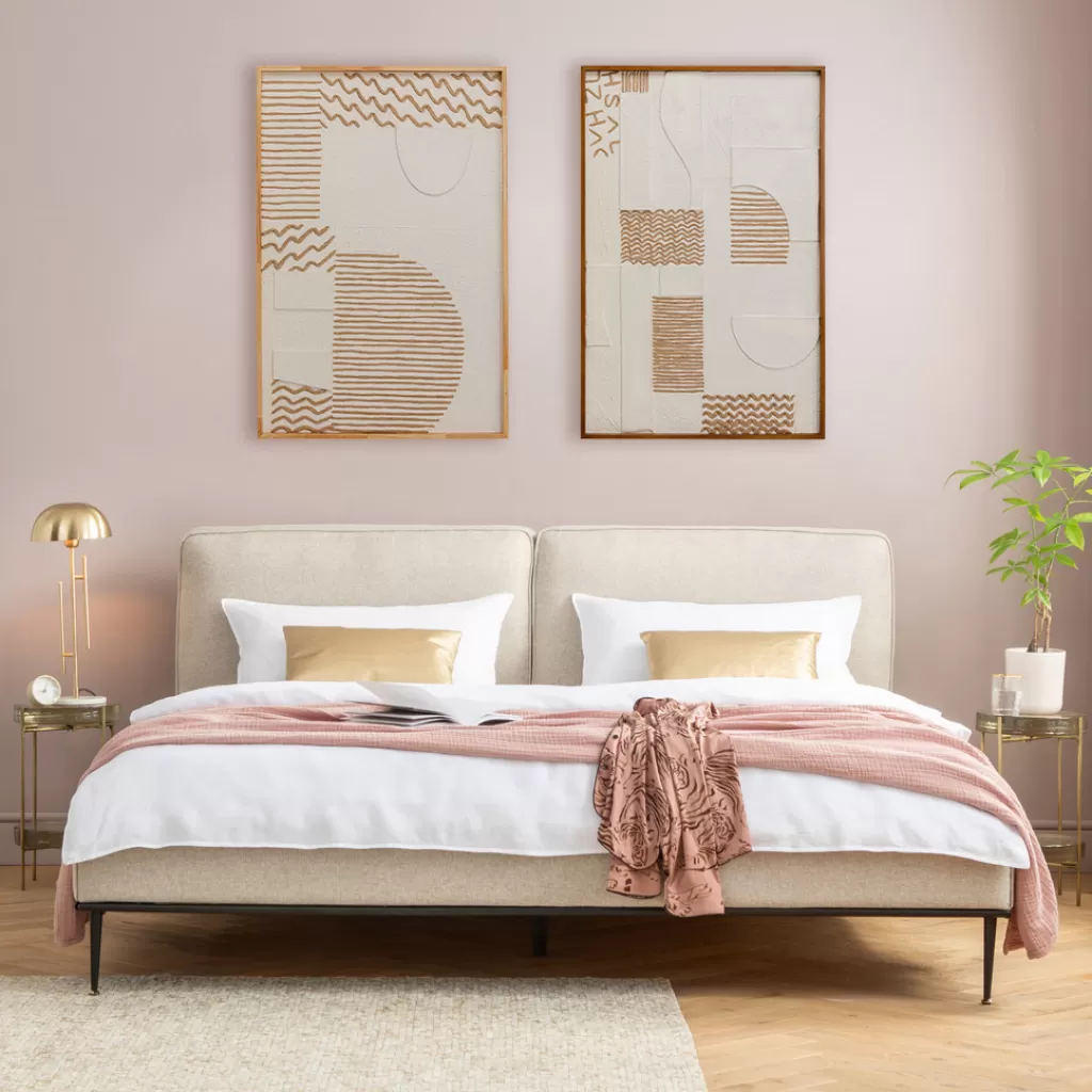 Tableau Décoratif Moderne Motif Géométrique Sablé - KARE Design - 81 x 122 cm pour un Intérieur Élégant