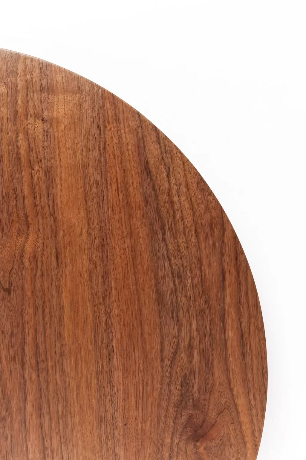 KARE Design - Table Ronde Élégante Schickeria en Noyer, Noir Diamètre 110cm