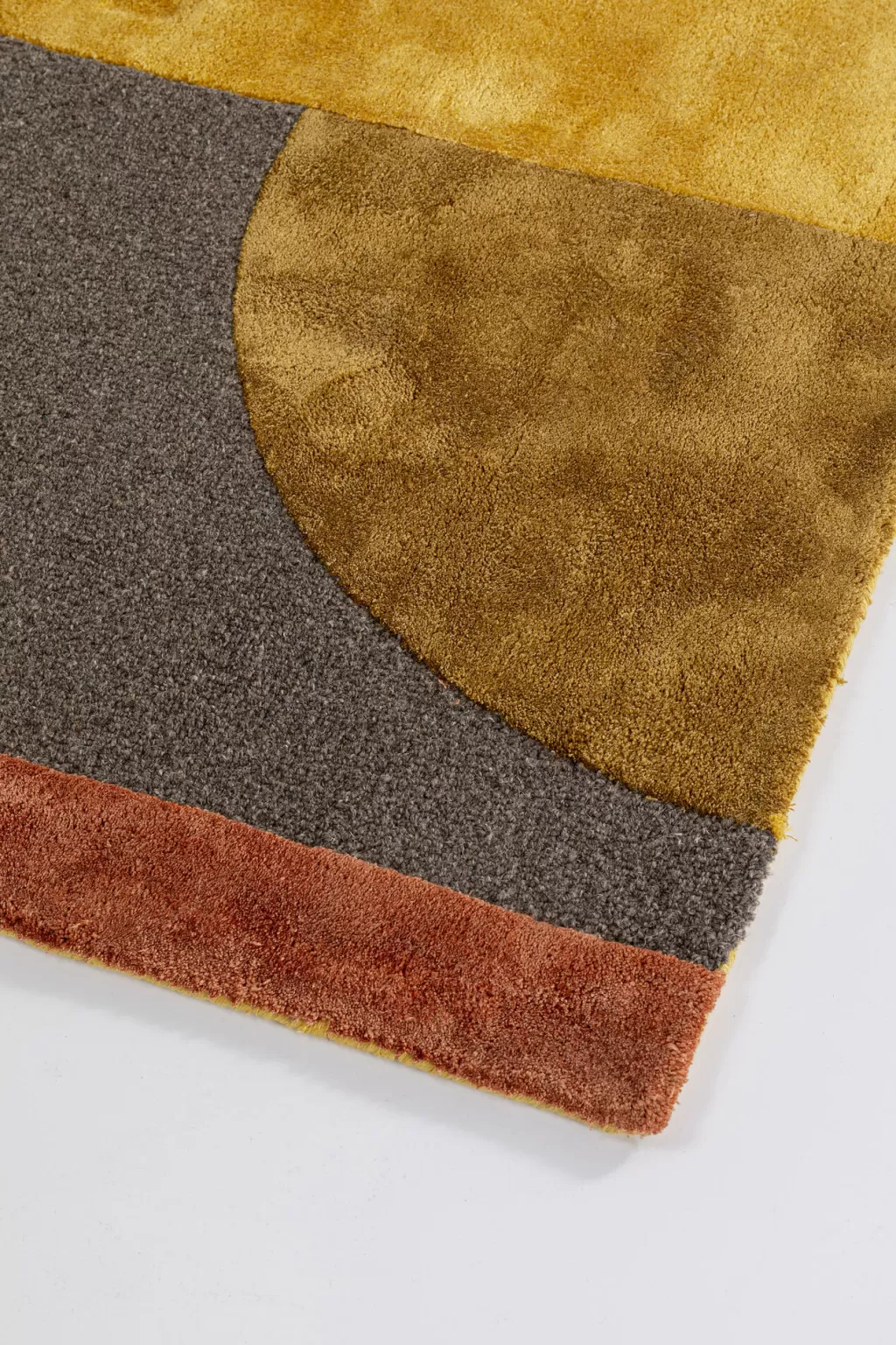 Tapis design années 70 en laine épaisse - Collection rétro KARE - Format généreux 240x170cm - Décoration contemporaine pour intérieurs branchés