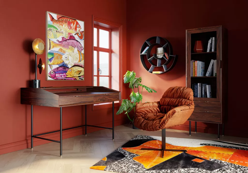 Étagère Murale Escargot Design KARE - Style Contemporain en Finition Argenté/Gris pour Salon