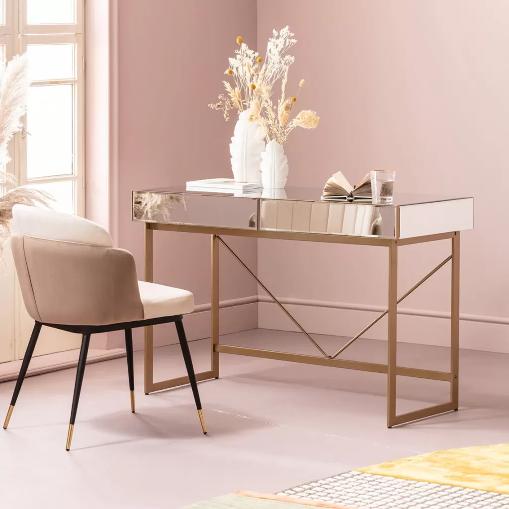 Console de salon design Soran par KARE - Finition dorée élégante (120 x 50 cm)