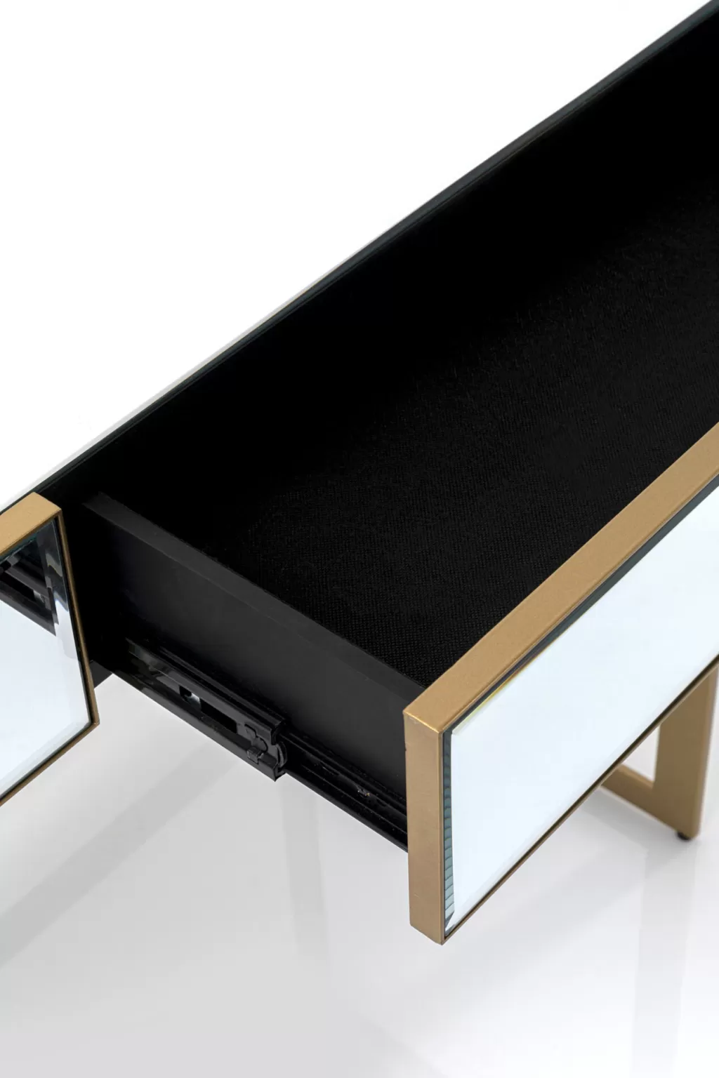Console de salon design Soran par KARE - Finition dorée élégante (120 x 50 cm)