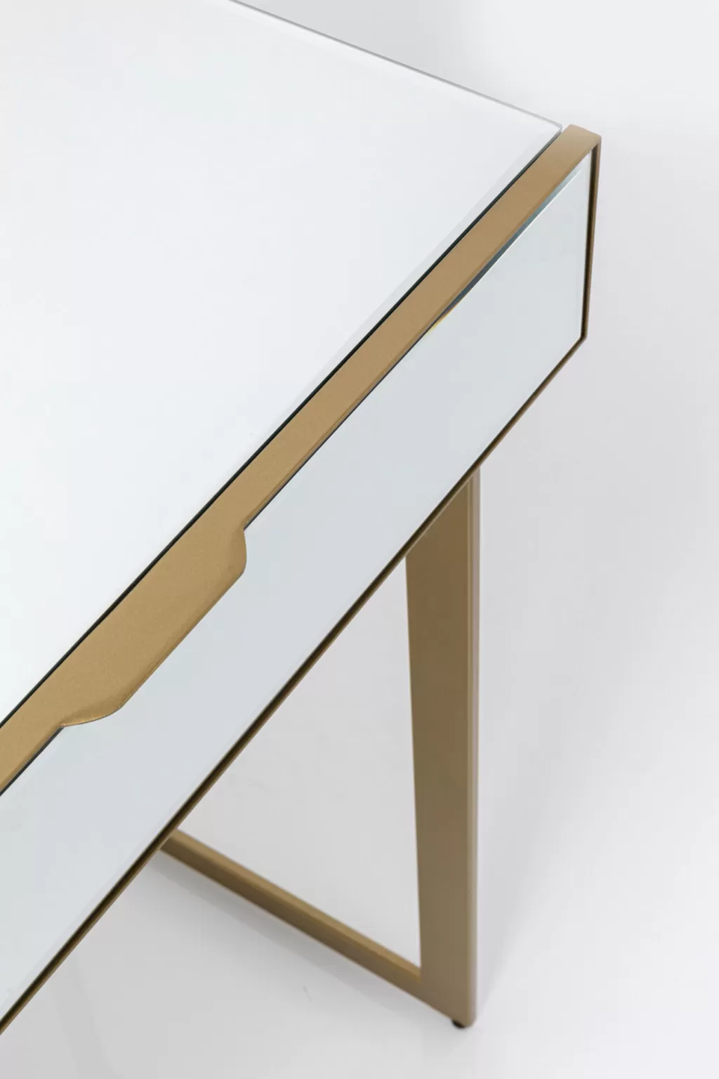 Console de salon design Soran par KARE - Finition dorée élégante (120 x 50 cm)